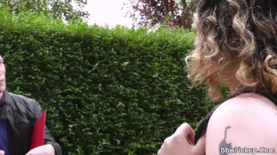 Lass's huge tits movie by BBW Pickup
