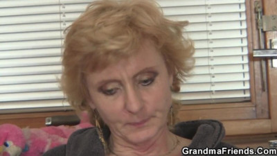Lassie's granny threesome action by Grandma Friends