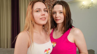 Aristocratic Violet Joly and Akina Asmus - teen (18+) video - Young Lesbian Lovers