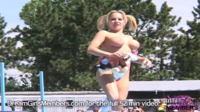 Pretty baby girl at amateur dirt