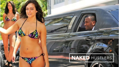 Naked Hustlers featuring Roxi's fucked in limo trailer