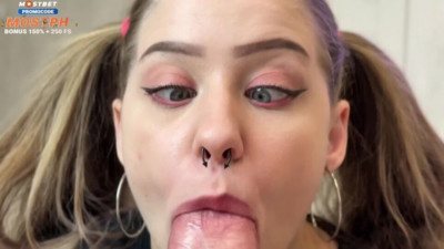 Fine-looking Montanasvibe's best blowjob clip
