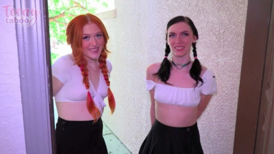 Irresistible Celestina Blooms at threesome action