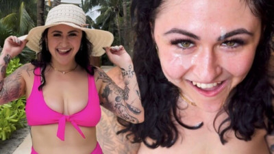 Modest Josie's facial cum walk smut