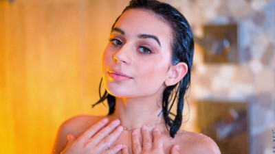 Vivid Aria Valencia at stripping smut