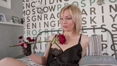 Delicious Petite Blonde - sexy milf lingerie movie - Aunt Judy's