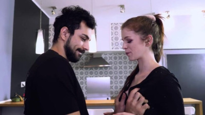 Pornstar's sloppy blowjob action