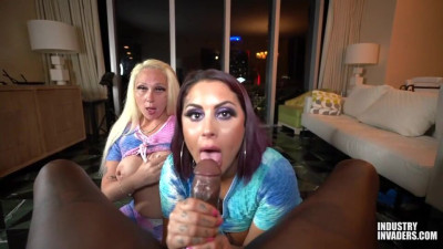 Sexy Alexis Andrews and Skarlette Nikole - balls licking video - Industry Invaders
