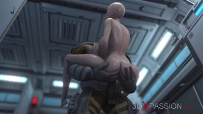 Extreme deepthroat sex with come-hither bedmate from 3DXPassion