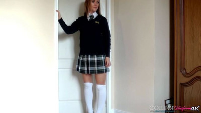 College Uniform - high heels dirt