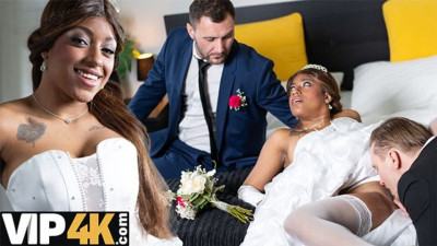Stylish Stanley Johnson and Vicky Menage - white on black clip - Bride 4K